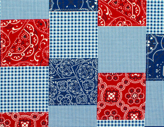 Red and blue classic Bandana (192)
