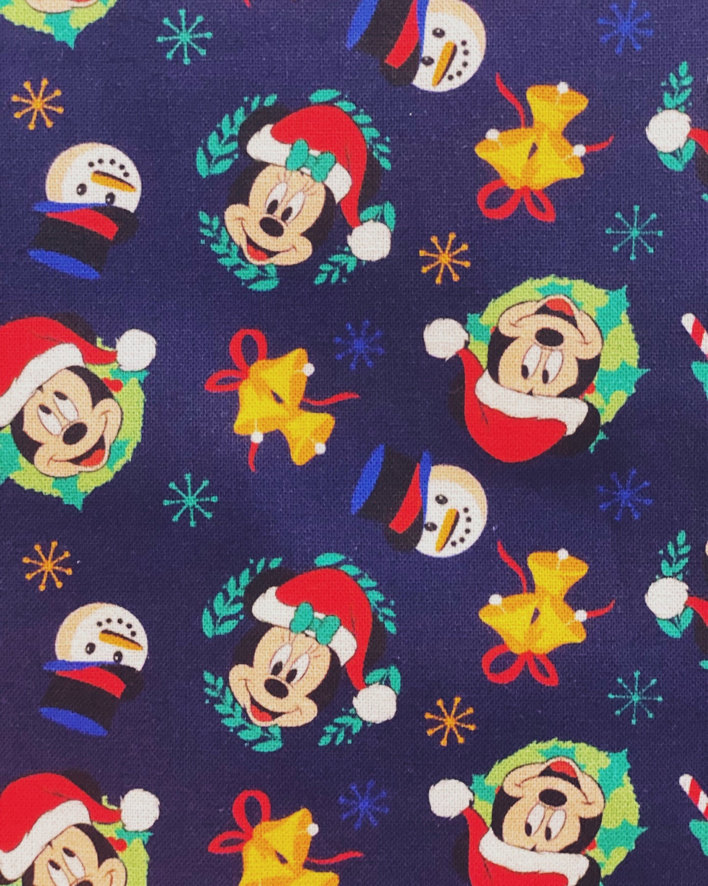 Mickey and Minnie Christmas navy blue